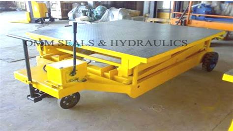 Mild Steel Hydraulic Movable Scissor Lift Table For Industrial