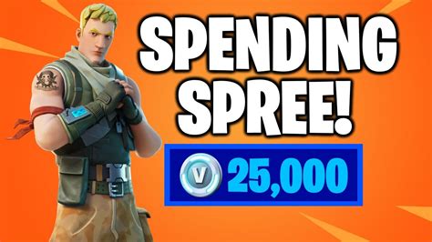 SPENDING 25 000 V Bucks In FORTNITE Spending Spree 18 YouTube