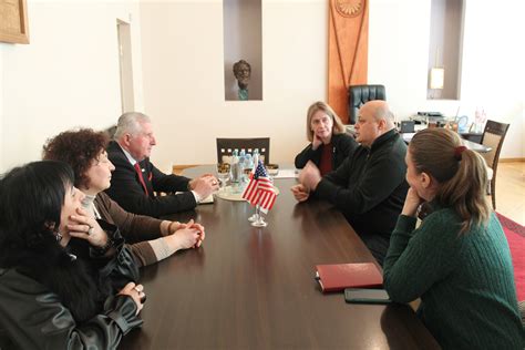 News Meeting With Kutaisi Mayer And Akaki Tsereteli State Univ