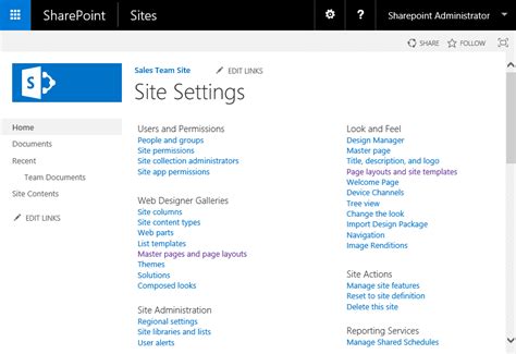 Sample Sharepoint Site Layouts