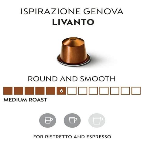 Coffee Capsules Nespresso Inspirazione Genova Livanto Nespresso Ливанто