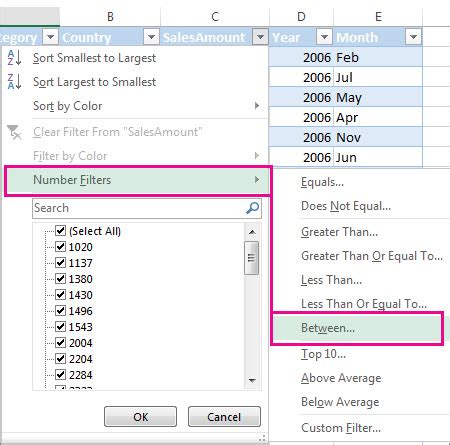 Filter Data In A Range Or Table Excel