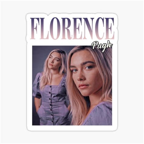 Florence Pugh Sticker For Sale By Lisilts Redbubble