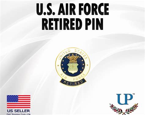 Us Air Force Retired Lapel Pin Air Force Retired Lapel Pins Us