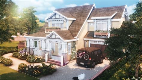 Grandparents Craftsman House The Sims Growing Together Speed