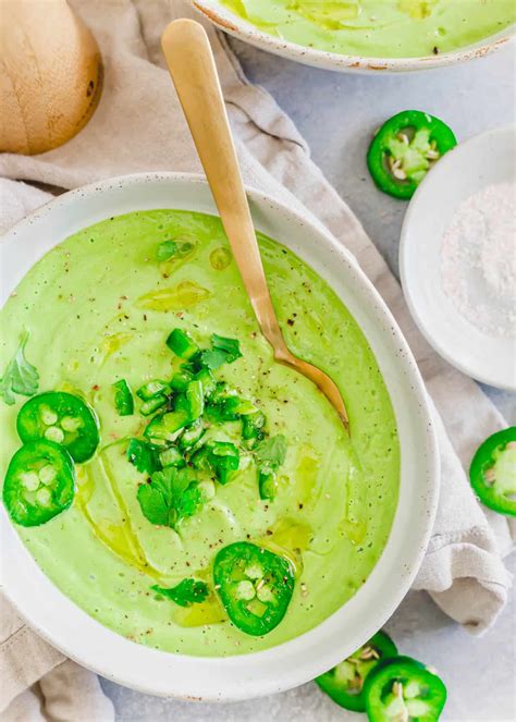 Cold Avocado Soup Running To The Kitchen