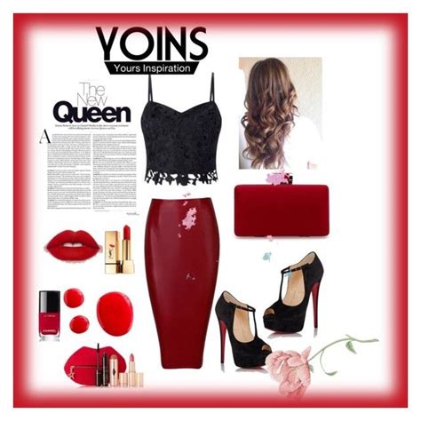 Black And Red By Hankica Liked On Polyvore Featuring Lipsy Christian