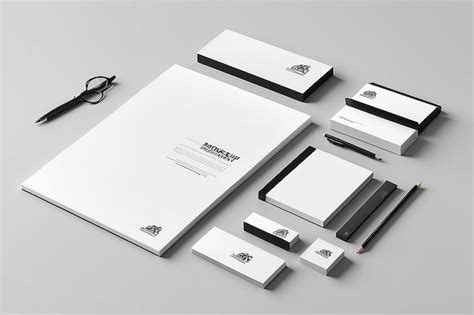 Premium Photo Customizable Stationery Set Mockup Showcase Brand