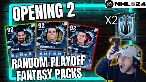 OPENING MULTIPLE ROUND 2 PLAYOFF FANTASY PACKS YouTube