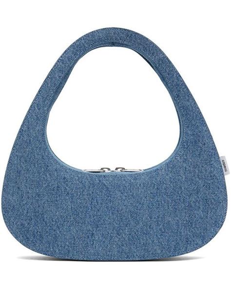 Coperni Blue Baguette Swipe Bag Lyst