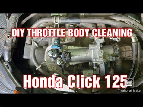 DIY THROTTLE BODY CLEANING HONDA CLICK 125 YouTube