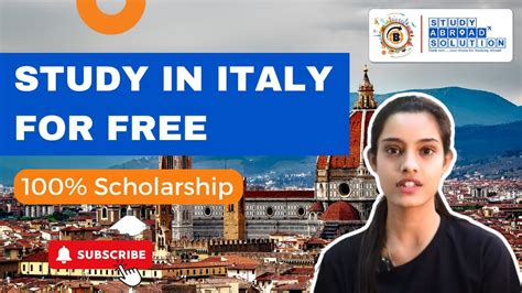 Study In Italy For Free Scholarships To Study In Italy Complete