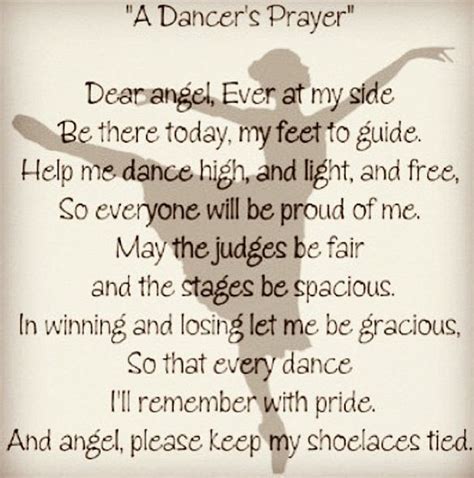 Dancers Prayer Dance Quotes Dance Quotes Inspirational Dance Poster