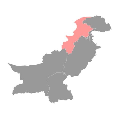 Premium Vector | Khyber pakhtunkhwa province map province of pakistan vector illustration