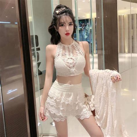 Quần áo ren bikini đi biển hót Set đồ đi biển xinh xắn bán rời Shopee Việt Nam