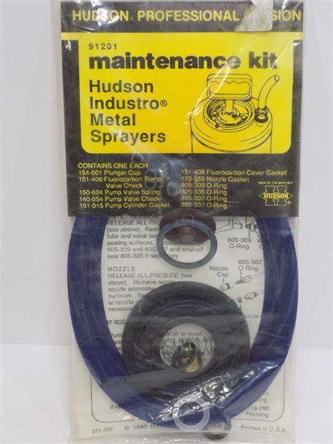 Hudson Sprayer 91201 Maintenance Kit Industro Metal Sprayers Ebay