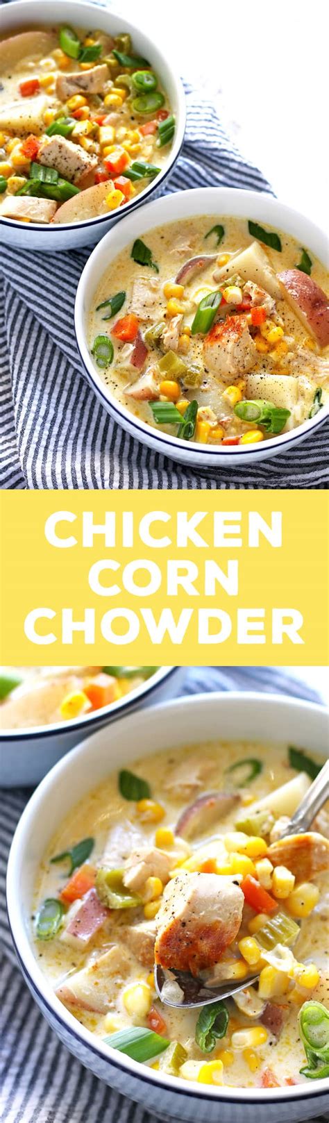 Chicken Corn Chowder Recipe The Thirsty Feast By Honey And Birch