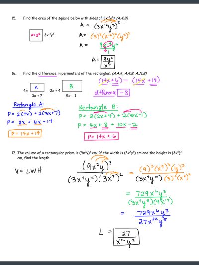 Alg 1 Unit 7 Polynomails And Factoring Gina Wilson Answers Gina