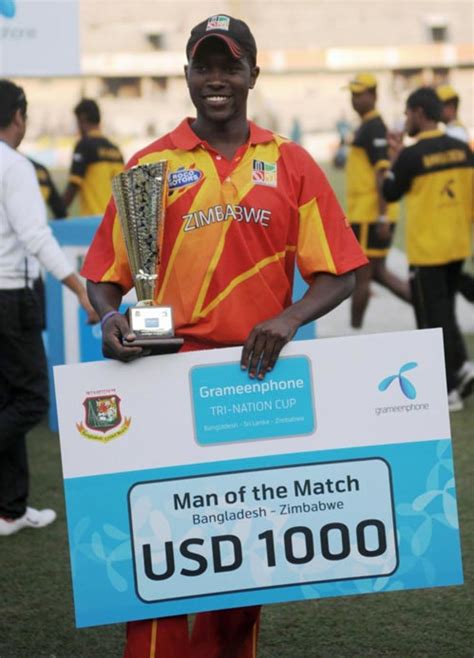 Elton Chigumbura Was Named The Man Of The Match ESPNcricinfo