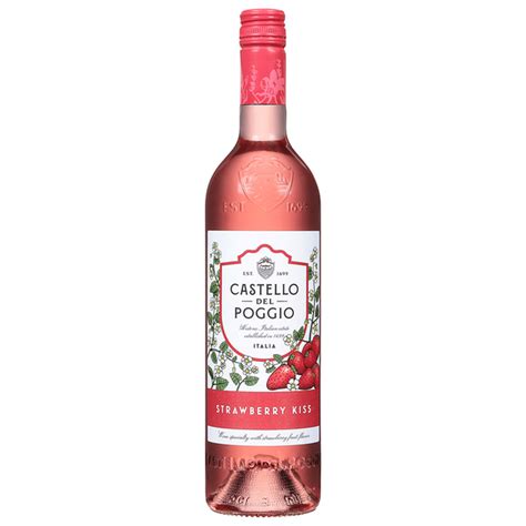 Castello Del Poggio Wine Strawberry Kiss Italia 750 Ml Delivery Or