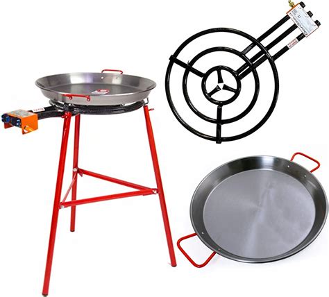 Paella Pan Paella Burner And Stand Set Complete Paella Kit For Up To