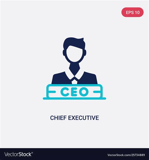 Two color chief executive officer icon from Vector Image