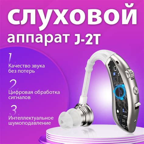 Цифровой слуховой аппарат внутриушной с зарядным устройством для ...