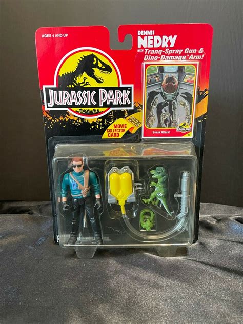 Vintage JURASSIC PARK DENNIS NEDRY Figure Kenner 1993 Values MAVIN