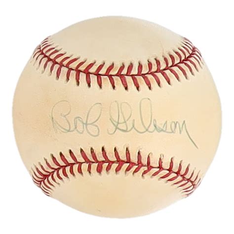 Bob Gibson Signed Onl Baseball Jsa Pristine Auction