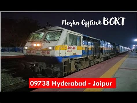 09738 Hyderabad Jaipur Express Hauled BGKT EMD Indianrailways