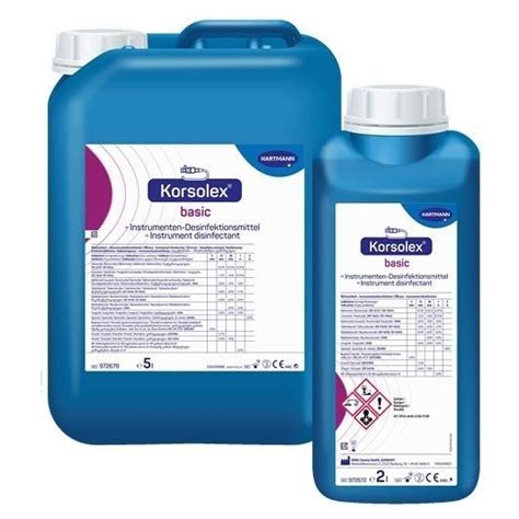 手術器具用消毒剤 Korsolex basic BODE Chemie 液体 2000 mL 5000ml