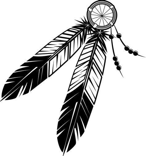 Vector Image Of A Decoration With Indian Feathers 22599564 Vector Art