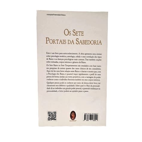 Livro Os Sete Portais Da Sabedoria Psicologia Dos Sete Raios Ed Madras