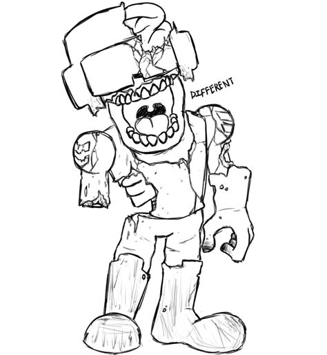 Zombie Tankman Sketch by Different1 on Newgrounds