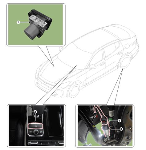 Kia Stinger Electric Parking Brake Epb Parking Brake System