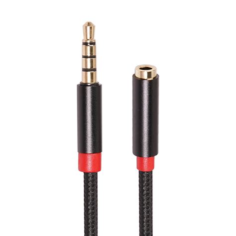 Mm Jack Aux Audio Male To Female Extension Cable With Microphone