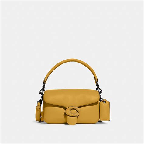 Coach Pillow Tabby Shoulder Bag 18 In Pewteryellow Gold Modesens