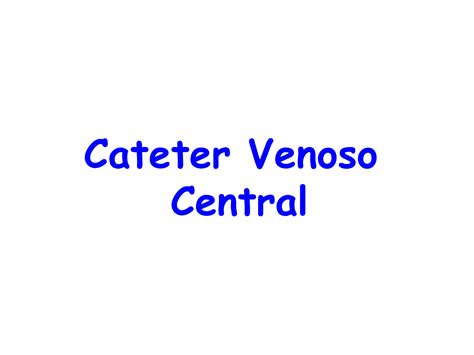 Solution Cateter Venoso Central Studypool