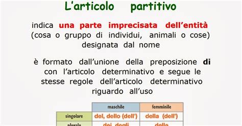 Paradiso Delle Mappe L Articolo Partitivo