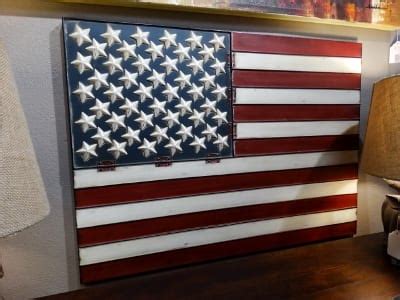 3D Metal American Flag Wall Art - Rare Finds Warehouse