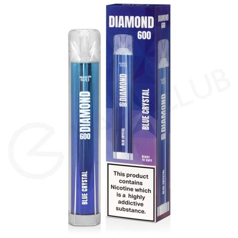 Blue Crystal Vapes Bars Diamond 600 Disposable Vape