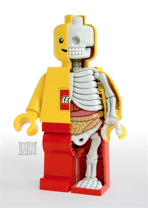 LEGO MiniFigure Anatomy Sculpture by Jason Freeny