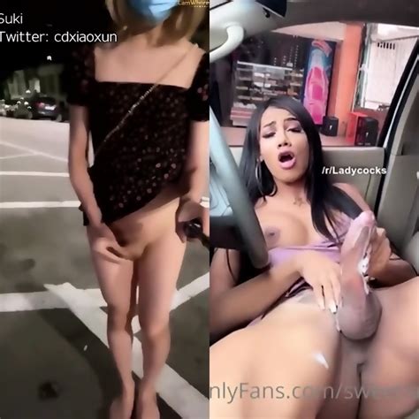Trans Cumshot Compilation 16 Public Nude And Fucking