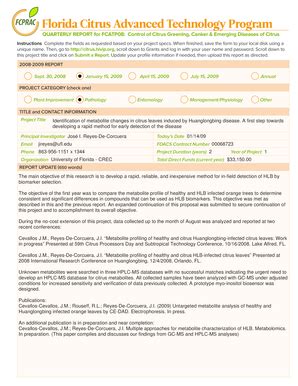 Fillable Online Research Citrusrdf Identification Of Metabolite Changes