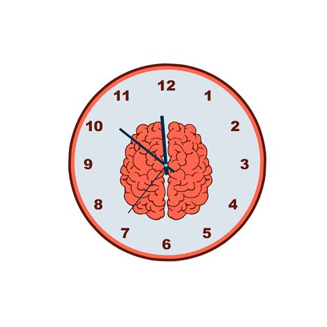 Thinking Time And Brain Clock 16389916 PNG