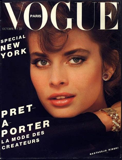 Picture Of Nastassja Kinski Vogue Paris Vogue Vogue Magazine Covers