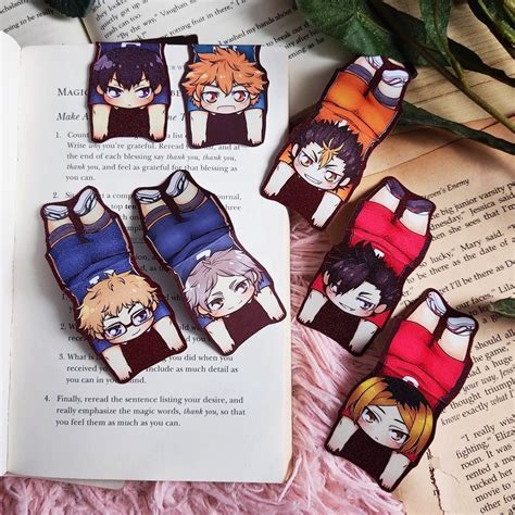 Haikyuu Chibi Magnetic Bookmarks Shopee Philippines