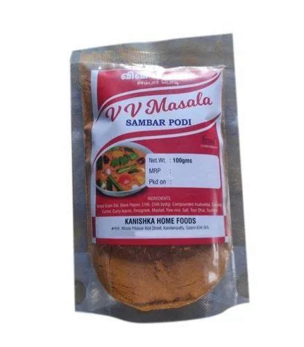 Sambar Powder Packaging Size 100g Packaging Type Packet At Best