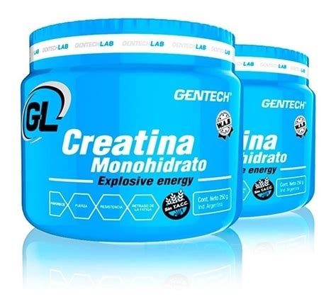 Gentech Creatina Monohidrato Grs Sin Tacc Microcentro Desuplementos