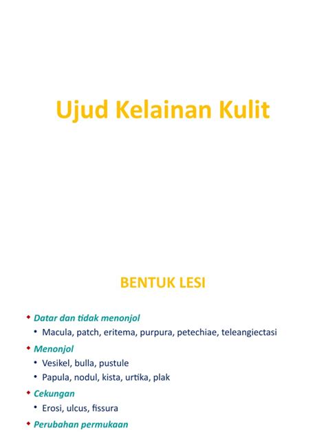 Ujud Kelainan Kulit Pdf